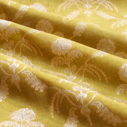 Pure handwoven banarasi brocade fabric/