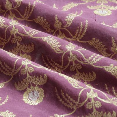 Pure handwoven banarasi brocade fabric/