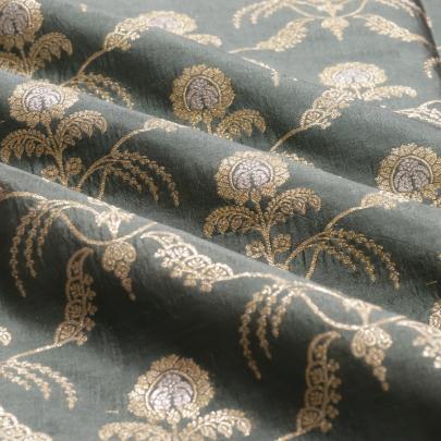 Pure handwoven banarasi brocade fabric/