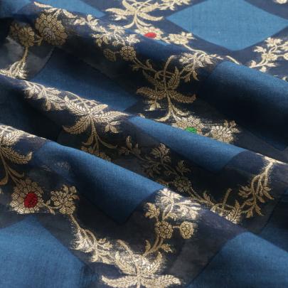 Pure handwoven banarasi brocade fabric/ Pure Banarasi fabrics