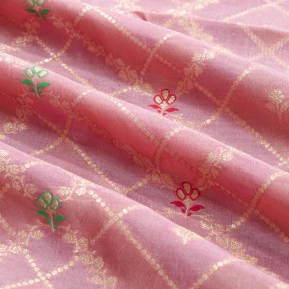 Pure handwoven banarasi brocade fabric/ Pure Banarasi fabrics