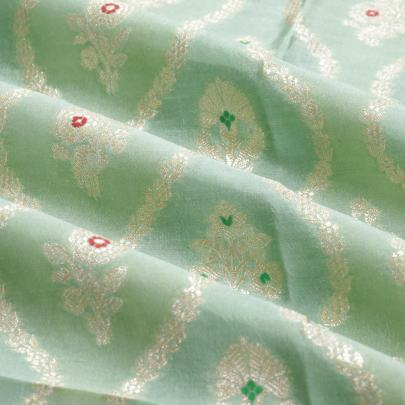 Pure handwoven banarasi brocade fabric/