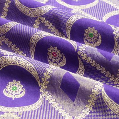 Pure handwoven banarasi brocade fabric/ 