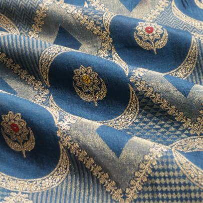 Pure handwoven banarasi brocade fabric/ 