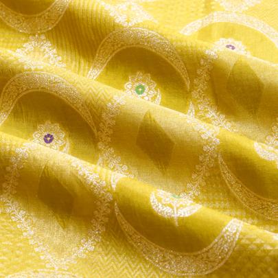 Pure handwoven banarasi brocade fabric/