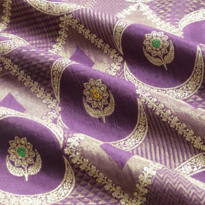 Pure handwoven banarasi brocade fabric/ 