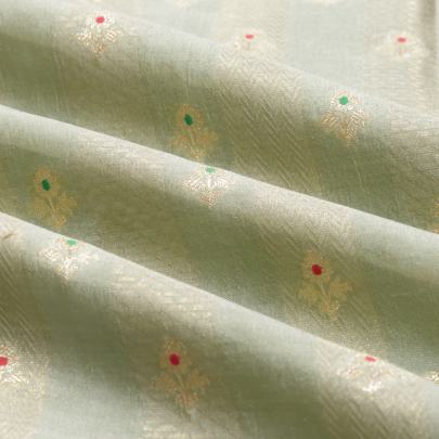 Pure handwoven banarasi brocade fabric/ 