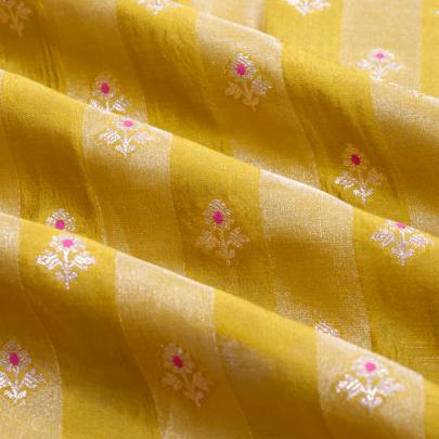 Pure handwoven banarasi brocade fabric/ 