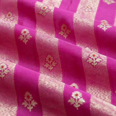 Pure handwoven banarasi brocade fabric/ 