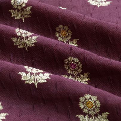 Pure handwoven banarasi brocade fabric/