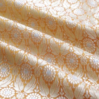 Pure handwoven banarasi brocade fabric/