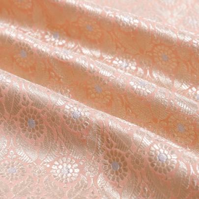 Pure handwoven banarasi brocade fabric/