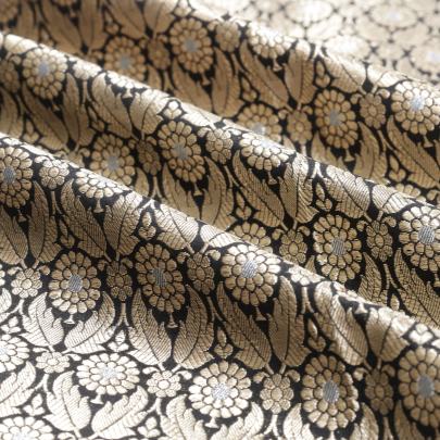 Pure handwoven banarasi brocade fabric/ Pure Banarasi fabrics