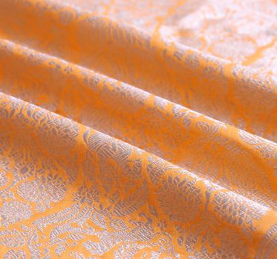 Pure handwoven banarasi brocade fabric/ 