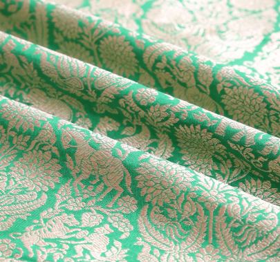 Pure handwoven banarasi brocade fabric/ 