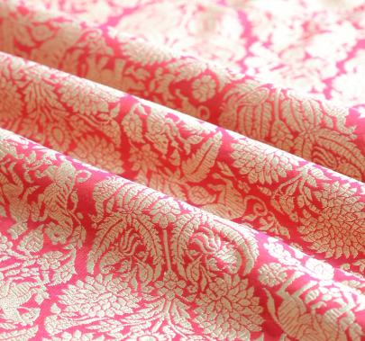 Pure handwoven banarasi brocade fabric/ 