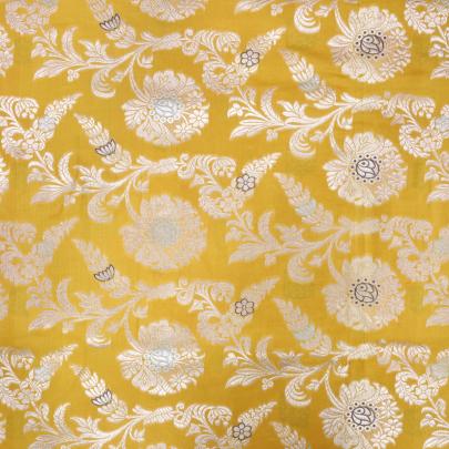 Pure handwoven banarasi brocade fabric/ Banarasi Brocade