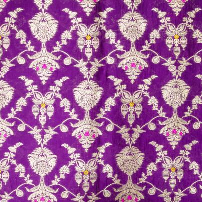 Pure handwoven banarasi brocade fabric/ Pure Banarasi fabrics