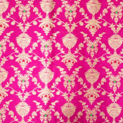 Pure handwoven banarasi brocade fabric/ Pure Banarasi fabrics