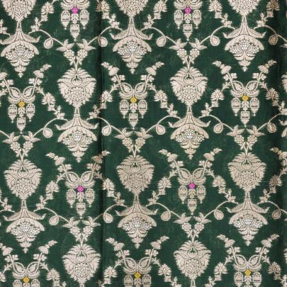 Pure handwoven banarasi brocade fabric/ Pure Banarasi fabrics