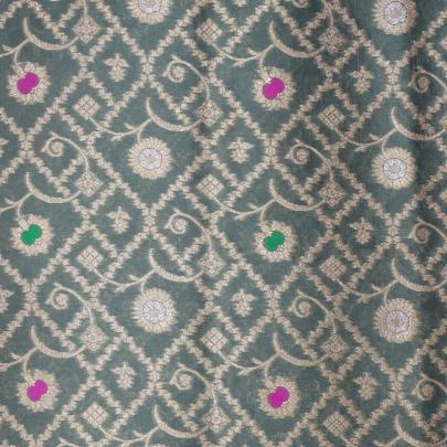 Pure handwoven banarasi brocade fabric/ Pure Banarasi fabrics