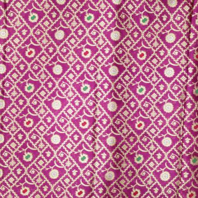 Pure handwoven banarasi brocade fabric/ Pure Banarasi fabrics