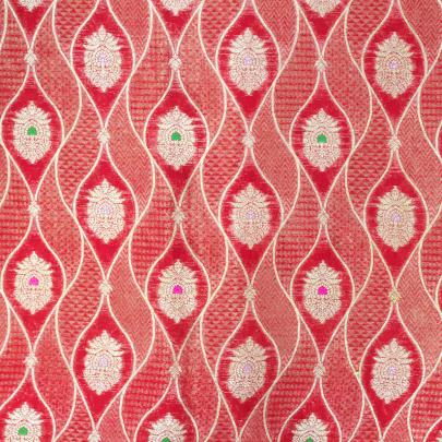 Pure handwoven banarasi brocade fabric/ Pure Banarasi fabrics