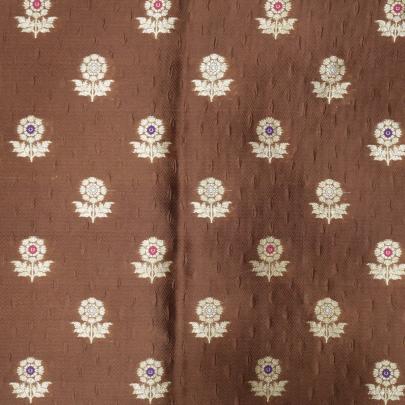 Pure handwoven banarasi brocade fabric/ Pure Banarasi fabrics