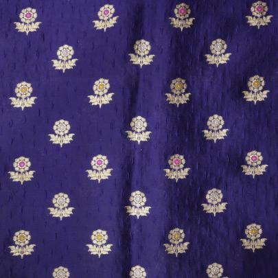 Pure handwoven banarasi brocade fabric/ Pure Banarasi fabrics