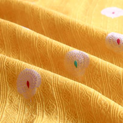 Pure handwoven banarasi fabric/