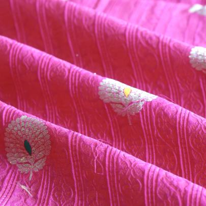 Pure handwoven banarasi fabric/ 