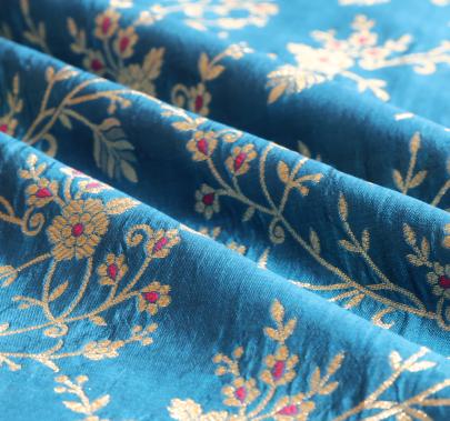 Pure handwoven banarasi fabric/