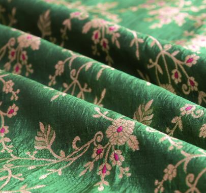 Pure handwoven banarasi fabric/