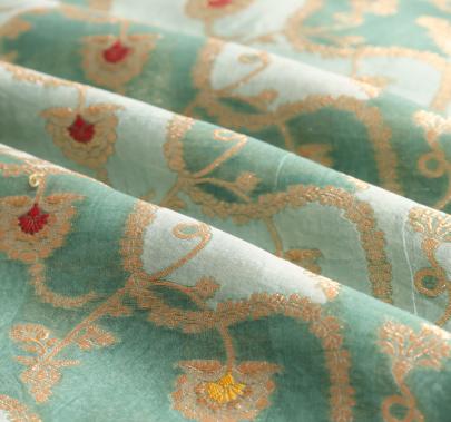 Pure handwoven banarasi fabric/ 