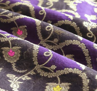 Pure handwoven banarasi fabric/ 