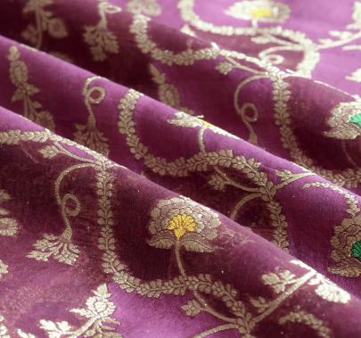 Pure handwoven banarasi fabric/ 