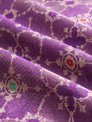 Pure handwoven banarasi fabric/ 