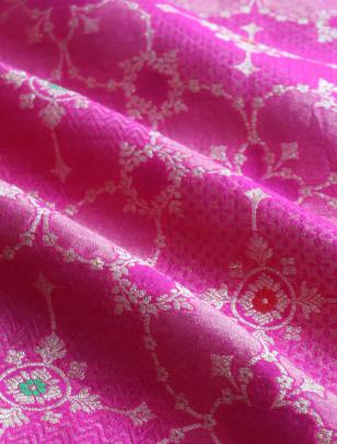 Pure handwoven banarasi fabric/ 