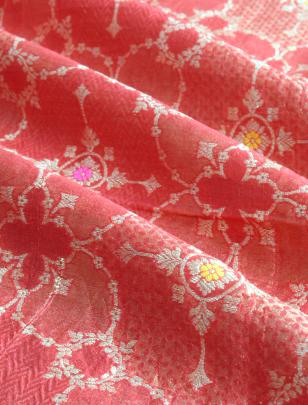 Pure handwoven banarasi fabric/ 