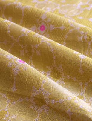 Pure handwoven banarasi fabric/ 