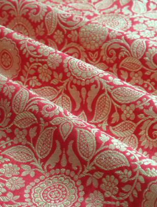 Pure handwoven banarasi fabric/ 