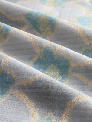 Pure handwoven banarasi fabric/