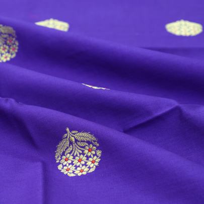 Pure munga silk with banarasi golden & meena work fabric