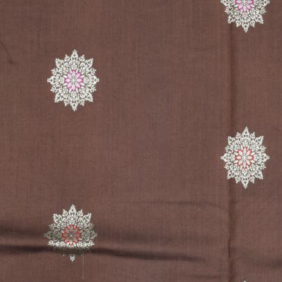 Pure munga silk with banarasi golden & meena work fabric Banarasi Brocade