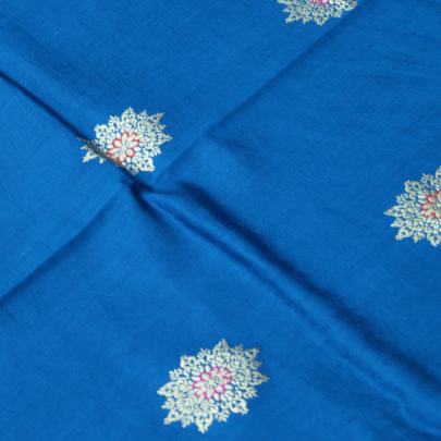 Pure munga silk with banarasi golden & meena work fabric Banarasi Brocade