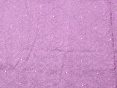 Pure silk embroidery work fabric - Pastel Purple/ Banarasi Work