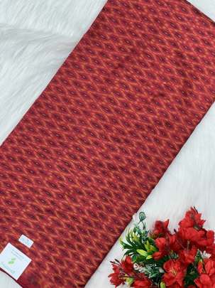 Pure silk ikkat fabric/