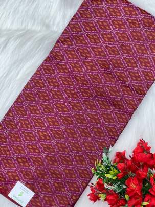 Pure silk ikkat fabric/