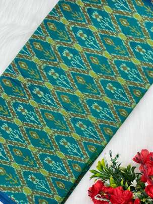 Pure silk ikkat fabric/