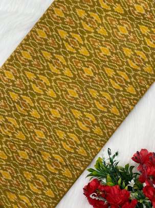 Pure silk ikkat fabric/